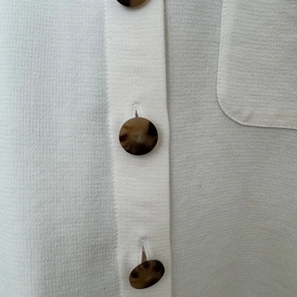Sezane Laurine Shirt Écru. - Size S - Picture 3 of 6